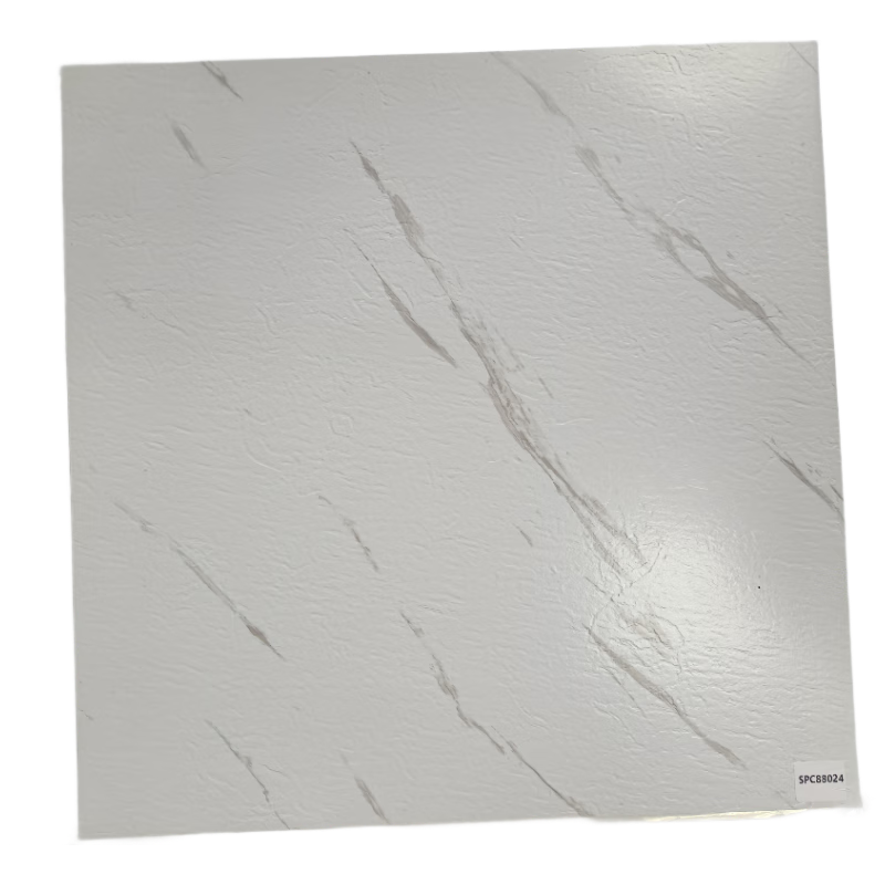 Qinghua Self-Adhesive Waterproof Non-Slip Thickened Decorative Ceramic Tile Sticker for Bedroom And Kitchen Floor, Jazz White 1 Square Meter