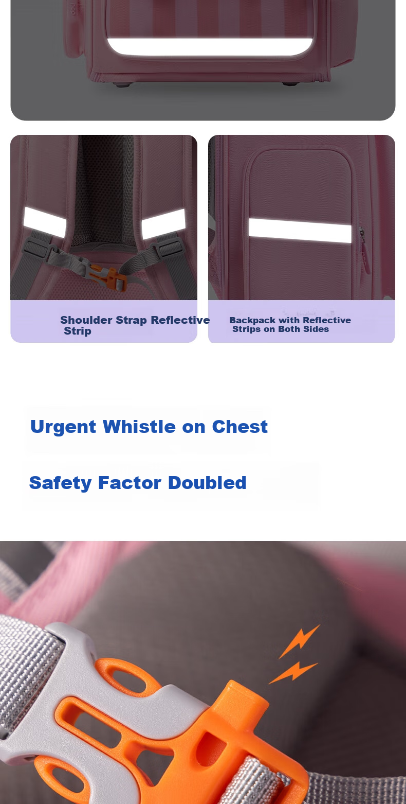 Deli Cartoon Schoolbag for Elementary Students, Spine-Protecting Large Capacity Backpack, Blue Bear Design for Grades 3-6 7