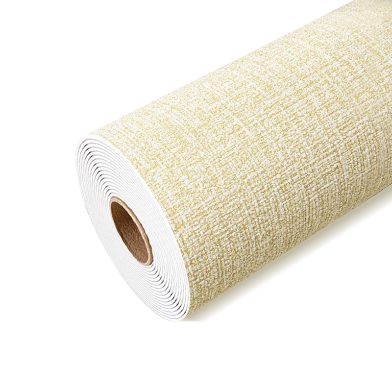 Modouyu Self-Adhesive Wallpaper, Moisture-Proof And Soundproof, Thickened Beige, 0.5*2.8 Meters, Wall Renovation Sticker