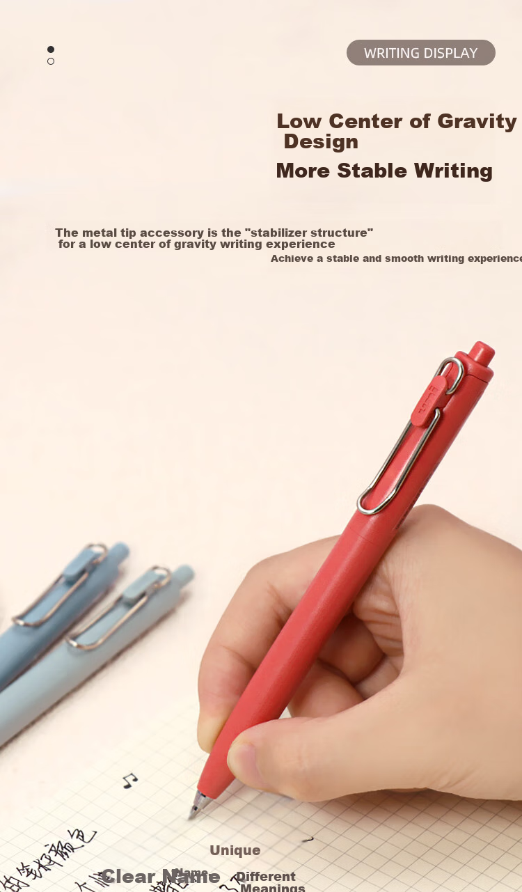 Uni-Mitsubishi Uni-Ball One Series, Small Concentrated Core Second Generation Blue Gel Pen, Aesthetically Pleasing 0.5mm Signing Pen, UMN-SF 5 Pcs 8