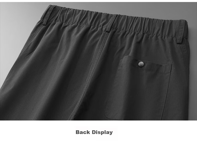 Ayoupang Summer Large Size Elastic Waist Dress Pants, Loose Elastic Business Thin Casual Trousers, Plus Size Cargo Long Pants 24