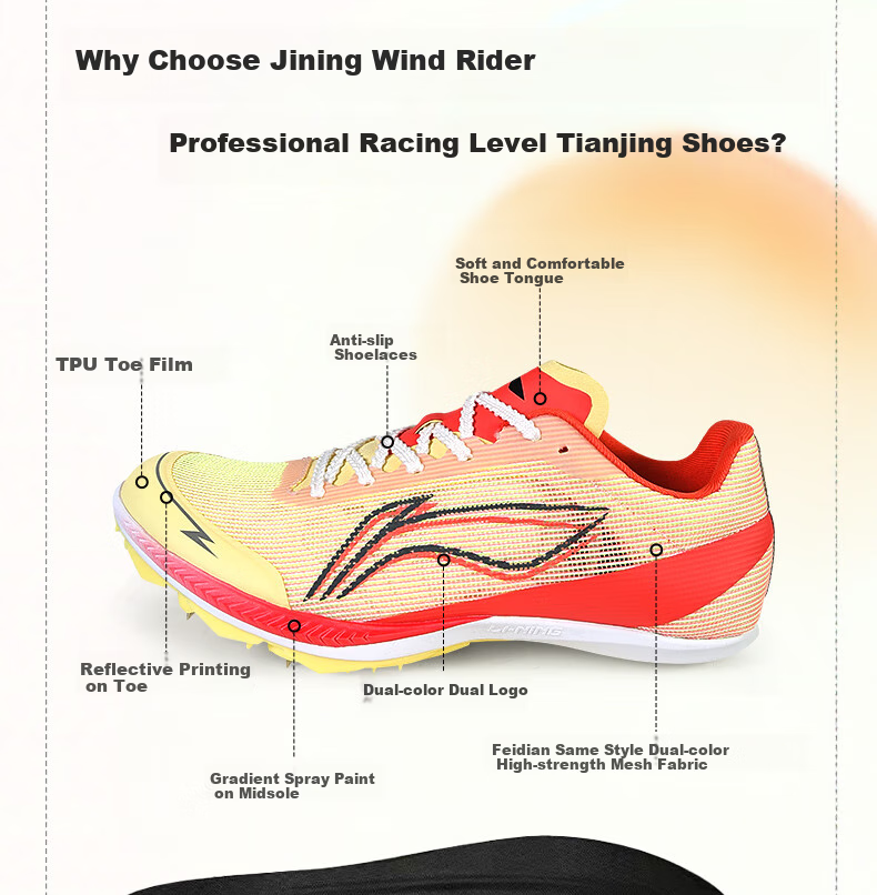 Li-Ning Professional Track And Field Sprint Shoes with Full-Length Carbon Plate, Lightweight for Physical Exams, Training And Competition Running And Long Jump Shoes 3