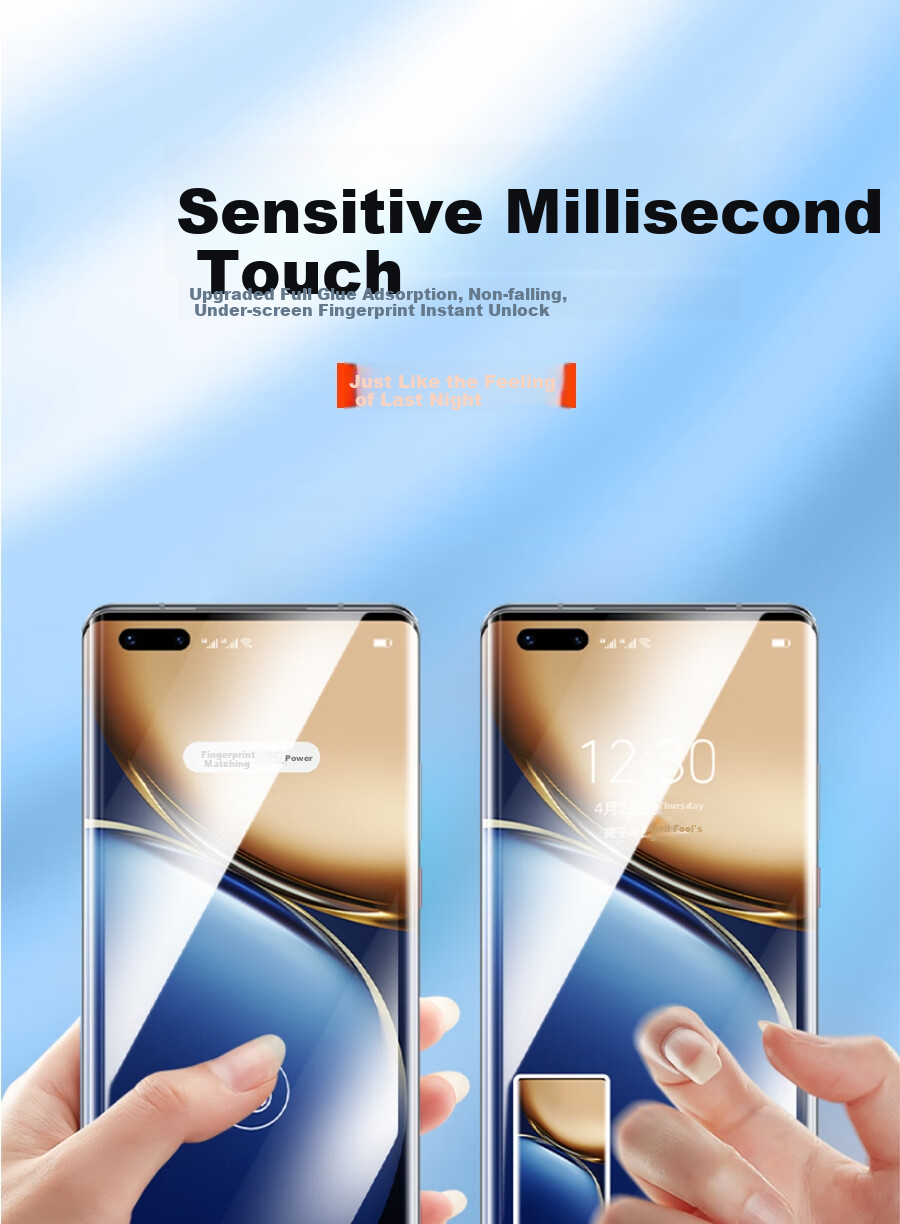 ESCASE Honor Magic3/3Pro/Ultimate Edition Hydrogel Film, Full Screen Coverage, High-Definition Soft Film, Hydrogel Protective Film for Curved Surfaces 7