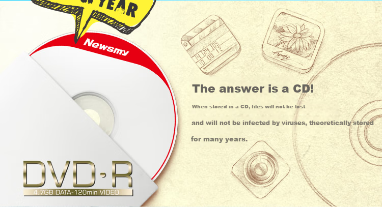 Newsmy DVD+RW Discs, Recordable Discs, Erasable Blank Discs, 4x Speed, 4.7GB Capacity, Made in Taiwan, Pack of 10 6