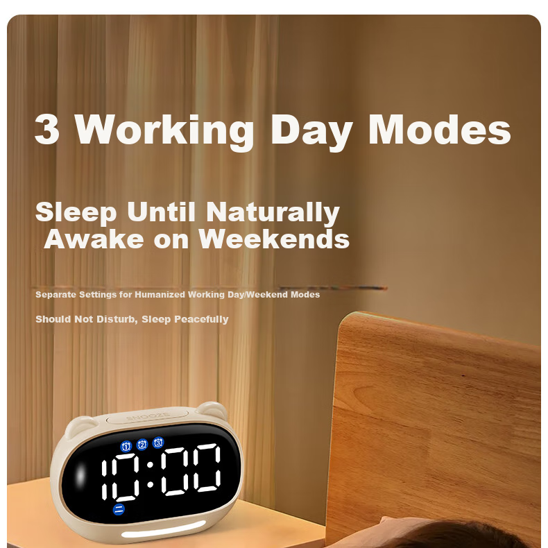 QITE Smart Voice Alarm Clock, 2026 New Model for Students, Wake-Up Device, Electronic Clock, Powerful Alarm for Children, Time Management Tool, Timer, Digital Clock, Birthday Gift 11