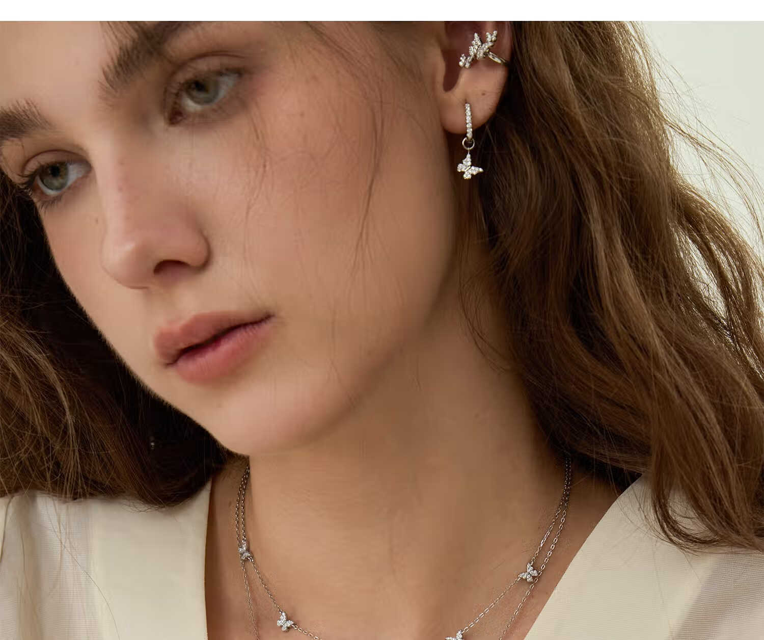 Arsis Silver Jewelry Lucky Charm Star Butterfly Collarbone Chain Necklace for Women, Original Design Necklace, Gift for Girlfriend 8