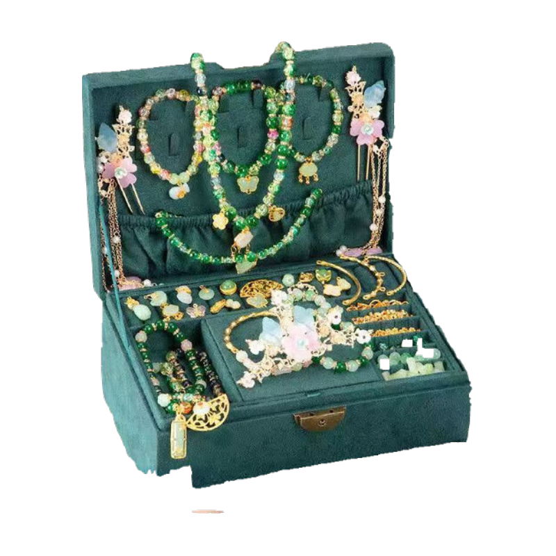 Beimuxing Children's 3-6 Years Old Beading Gift Box Set Toy, Girls' Birthday Gift, Hair Accessories, Handmade DIY Pretend Play