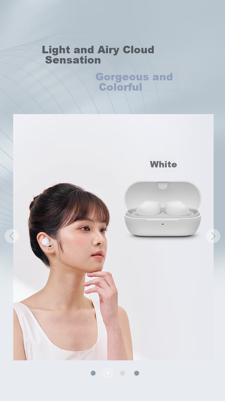 SONY WF-C710N, Comfortable True Wireless Noise Cancelling Earphones, White, Apple Earphones for 618 5