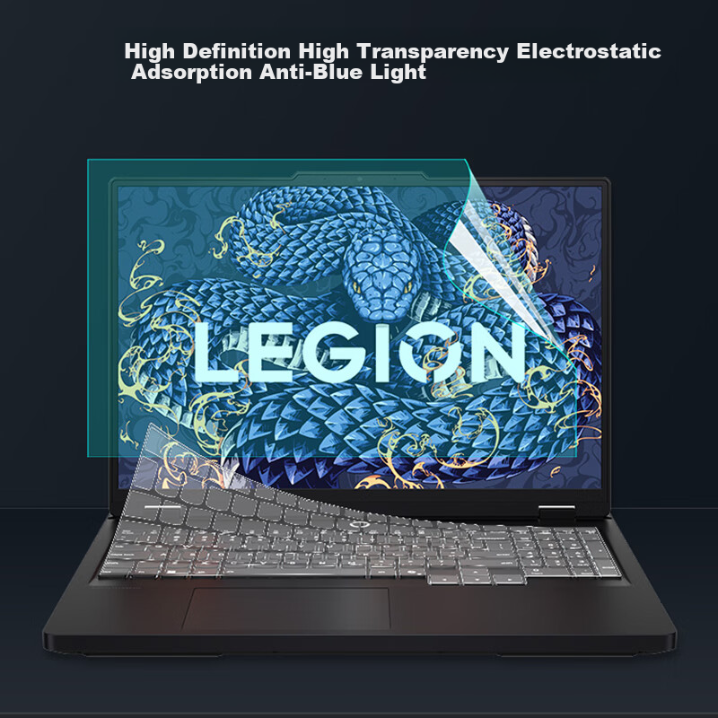 Jiasu Lenovo Legion Y7000P/R7000P 2025 Keyboard Cover, Blue Light Blocking Screen Protector, 16-Inch Laptop Protective Film Set, One Complete Set Saves Time And Effort