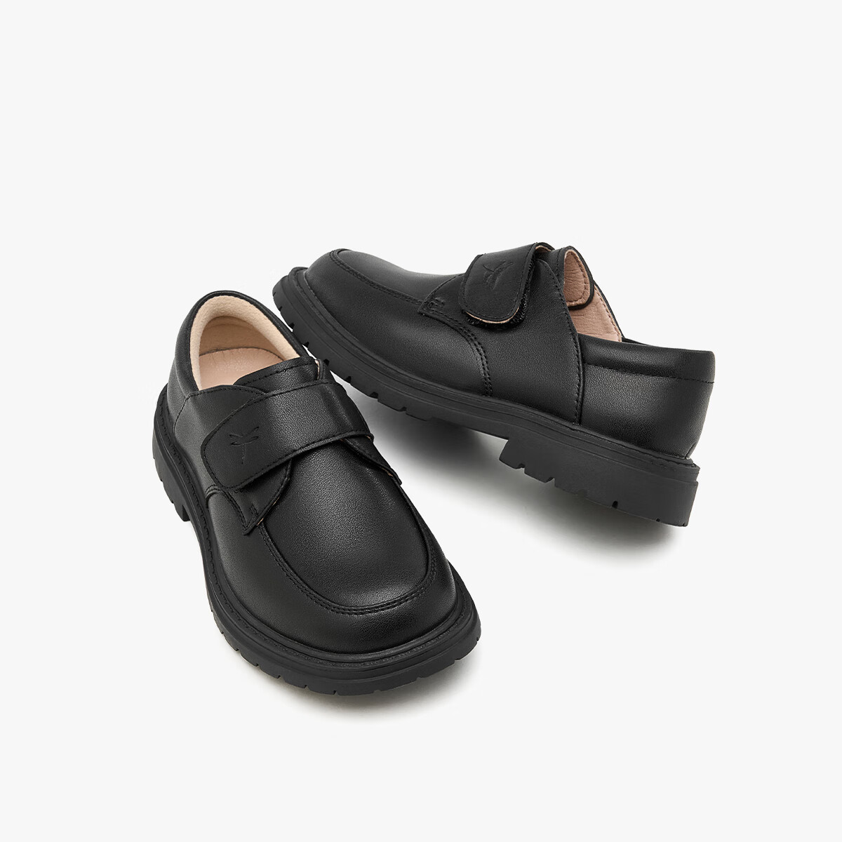RED DRAGONFLY Children's Autumn Shoes, Boys' Flats, Soft-Soled Youth Leather Shoes, British Style, Q53AD004, Black, Size 37 9