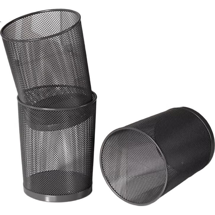 Bendi Metal Mesh Trash Can, 15L Extra Large Capacity, for Office, Dormitory, Home Use, Toilet Wastebasket