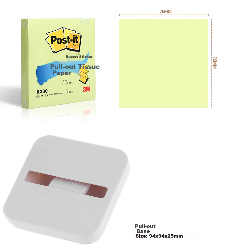 3M Sticky Notes, Memo Pads/Note Paper/Post-It Notes/Notebooks, Office Supplies, School Stationery, Pull-Out Set OL1000-PI (With Pink Base), 2-Pack 17