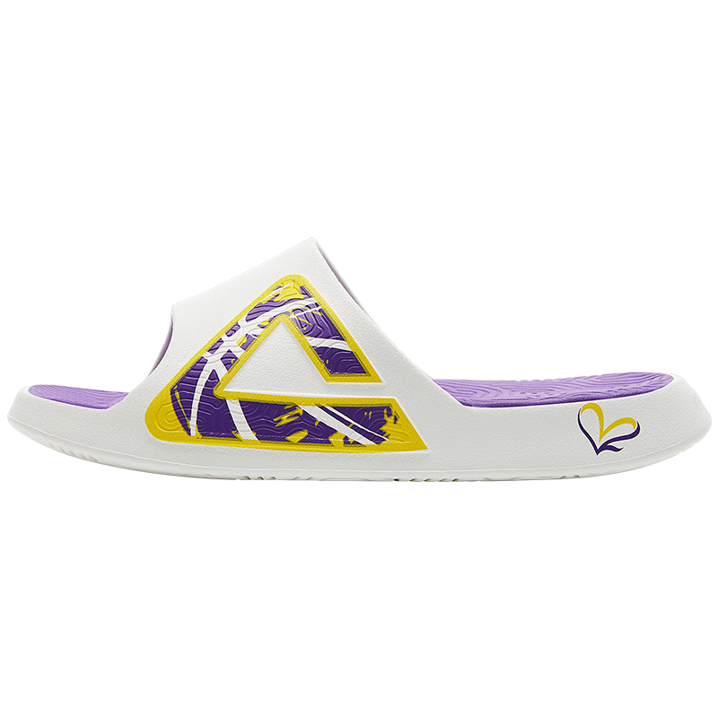 PEAK Taiji Sports Slippers, Shock-Absorbing Comfortable Soft Elastic Sandals, Height-Increasing Versatile Fashionable Beach Slippers for Men ET52047L