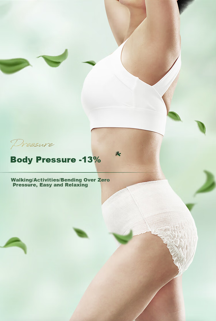 POISE Adult Pull-Up Diapers, L Size, 14 Pieces, Incontinence Pads for Women Postpartum, Leak-Proof, Odor-Eliminating, Elderly Disposable Diapers 4