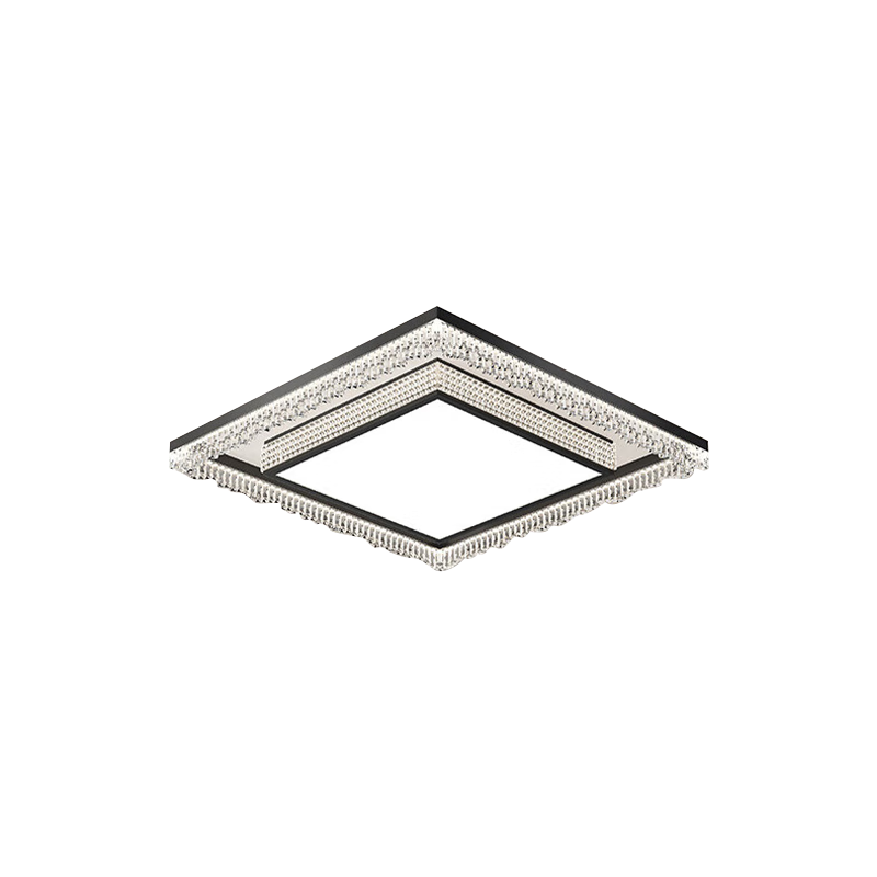 Kuka LED Ceiling Light Italian Style Eye Protection LED Source Living Room Bedroom Lamp 50cm Square [Installation Included]