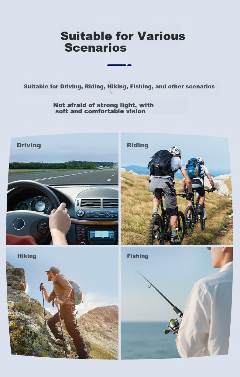 HLA Polarized Sunglasses, High-Quality Sunglasses for Men, Outdoor Driving UV Protection Glasses, Gift, 242 8
