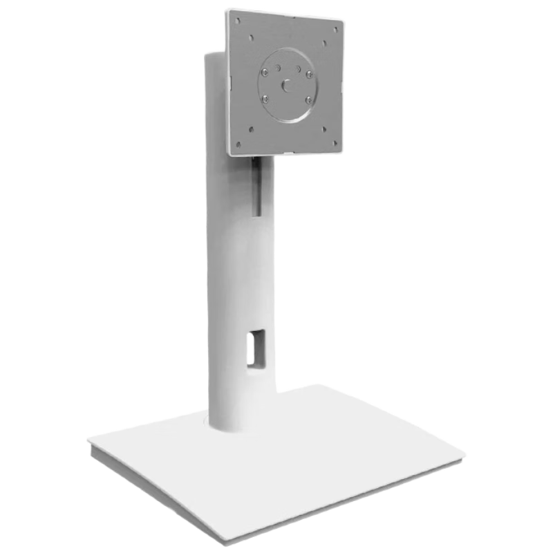 LUCKPRO Monitor Stand Base Automatic Lifting Rotating Adjustable Height Computer Stand Left-Right Portrait Landscape No-Drill Universal VESA Mount Accessory S White