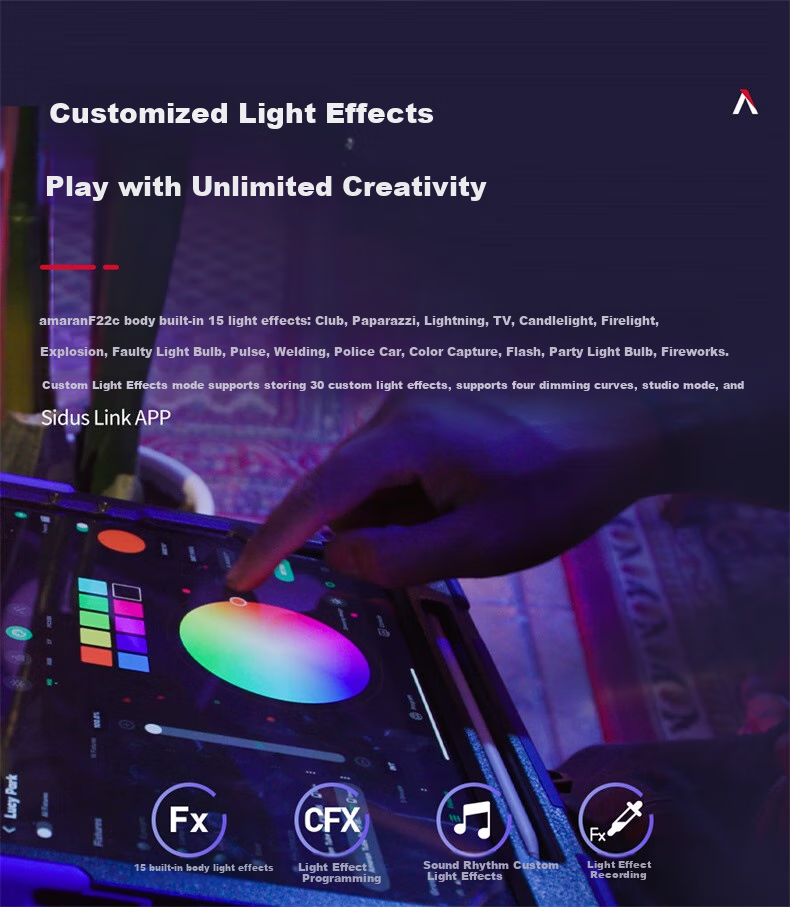 Aputure F22c Roll-Up Light, Live Streaming Fill Light, Photography And Videography Outdoor Studio Light, Professional Photography Light, Flexible Foldable Full-Color Fill Light 4