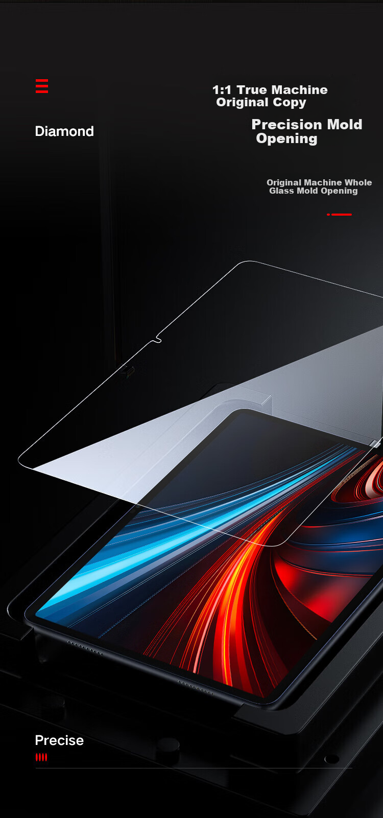 ALittleFlower Tempered Glass Screen Protector for Honor Tablet GT, 11.5-Inch, 2025 Model, Honor Tablet Protective Film, HD Anti-Drop Fingerprint-Resistant Wear-Resistant Scratch-Resistant Protective Film, Student Gift 3