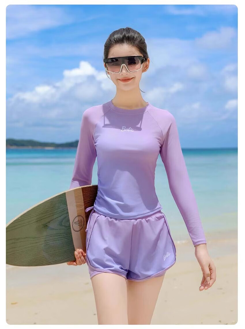 Barbie Swimsuit Set for Women, Hot Spring Outfit, Plus Size Slimming Swimwear, Elegant Conservative Two-Piece Vacation Swimwear 13