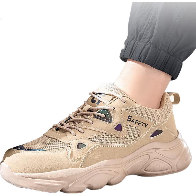 Рабочие ботинки Weierdun Safety Shoes, мужские, с защитой от прокола и удара, дышащие, сверхлегкие, износостойкие, для строительной площадки, размер 43