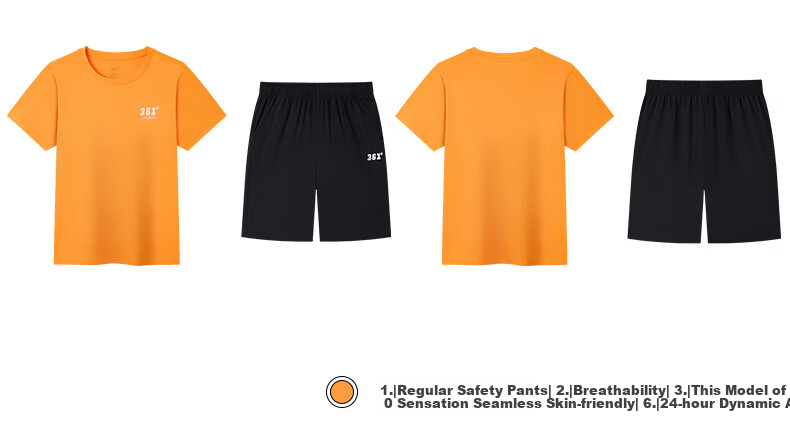 361° Children's Clothing, Kids' Summer Set for Boys And Girls, Elastic Breathable Quick-Dry Sports Knit Set, White 140 10