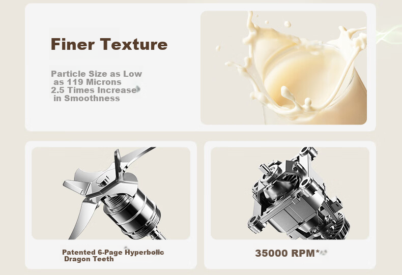 Joyoung ZMD Assured Series Space Technology High-Speed Blender Detachable And Washable Regulator Hot Air Sterilization Quiet Noise Reduction 1.75L L18-P656 2