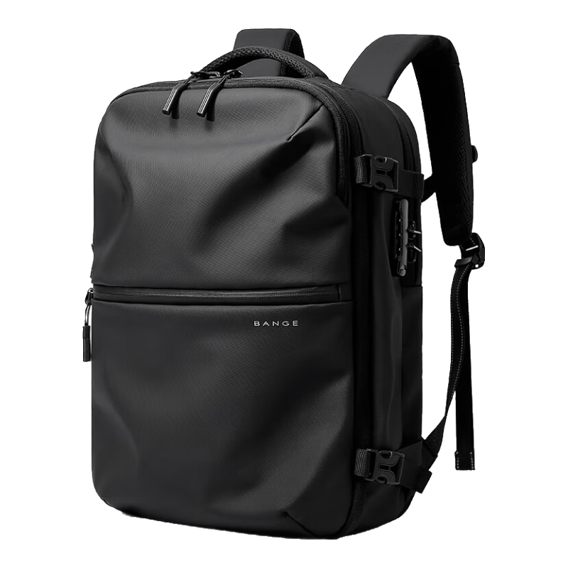 Bange Backpack for Men, Business Commute Schoolbag, Gift, Large Capacity, Travel Bag, Laptop Bag, 7875 Black