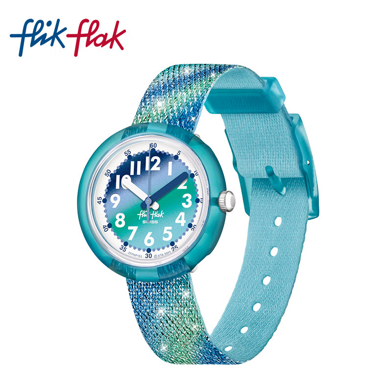 Swatch Flik Flak Kids Swiss Watch Frozen Aurora ZFPNP153 Blue