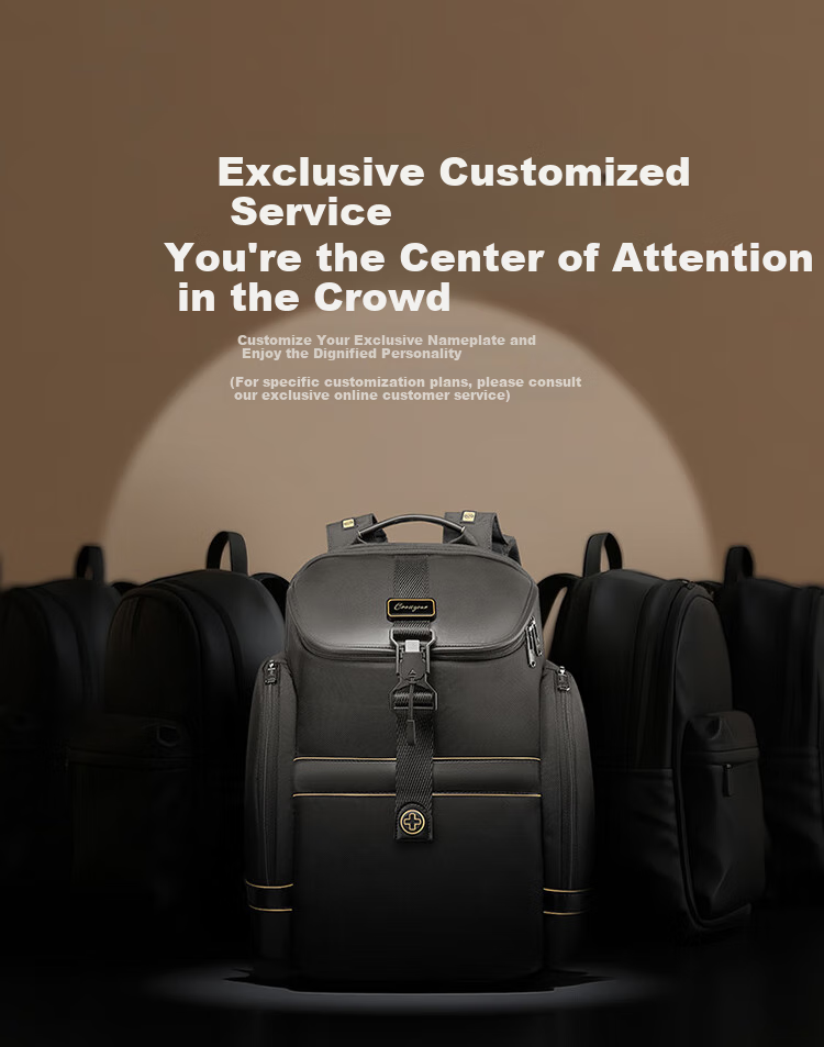 CROSSGEAR Cross Medal Weight Reduction Master Genuine Leather Business Backpack for Men, 16-Inch Laptop Bag, Large Capacity Travel Bag for Business Trips 2