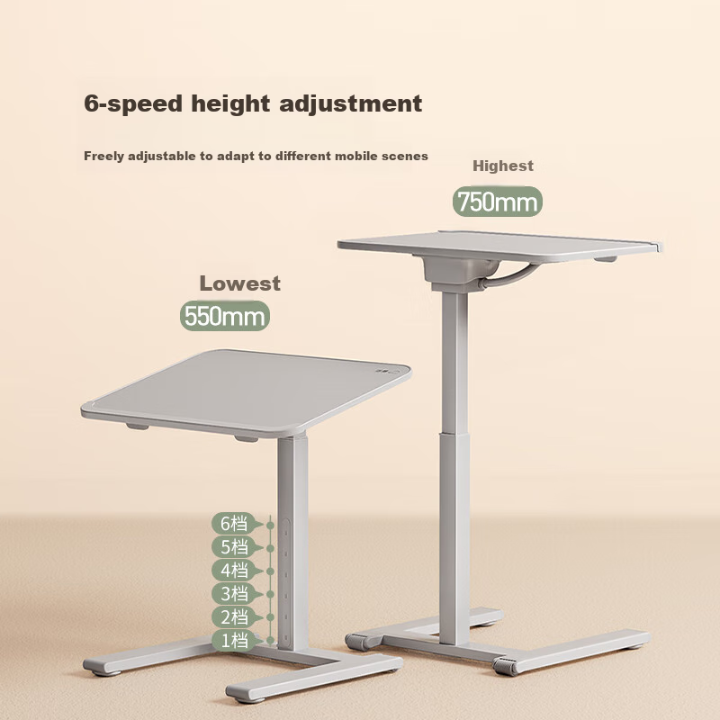 Saijing F1 Computer Desk, Office Desk, Foldable And Height Adjustable Desk, Home Computer Bedside Mobile Study Writing Desk, Living Room Laptop Desk