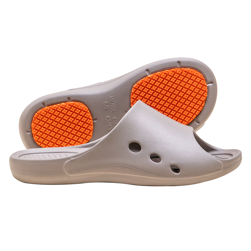 One's Member Professional Non-Slip Bathroom Slippers Comfortable Lightweight Odorless Breathable Home Slippers Light Camel Color Size 40-41
