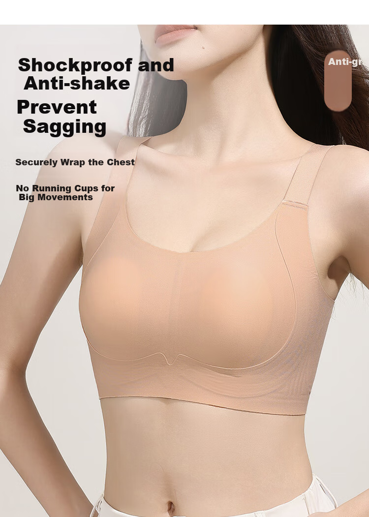 GRACEWELL Spring And Summer Large Bust Minimizer Rabbit Ear Cup Thin Bra for Women, High Side Support, Side Boob Control, Anti-Sagging, Wireless Brassiere 5