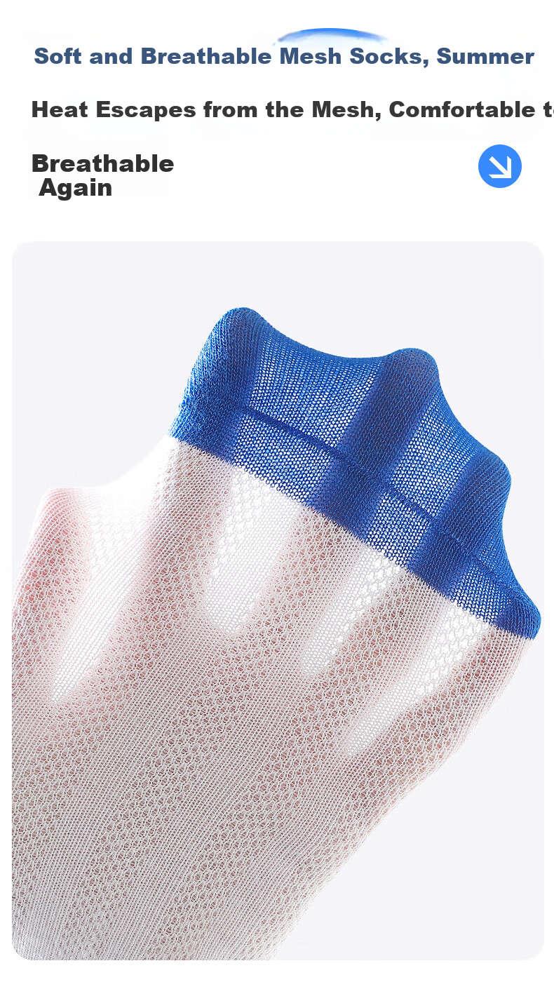 LangSha Children's Socks for Boys, Spring And Summer Mesh Thin Sports Socks, Comfortable Breathable Mid to Big Kids Student Boys Short Socks, 6 Pairs 8