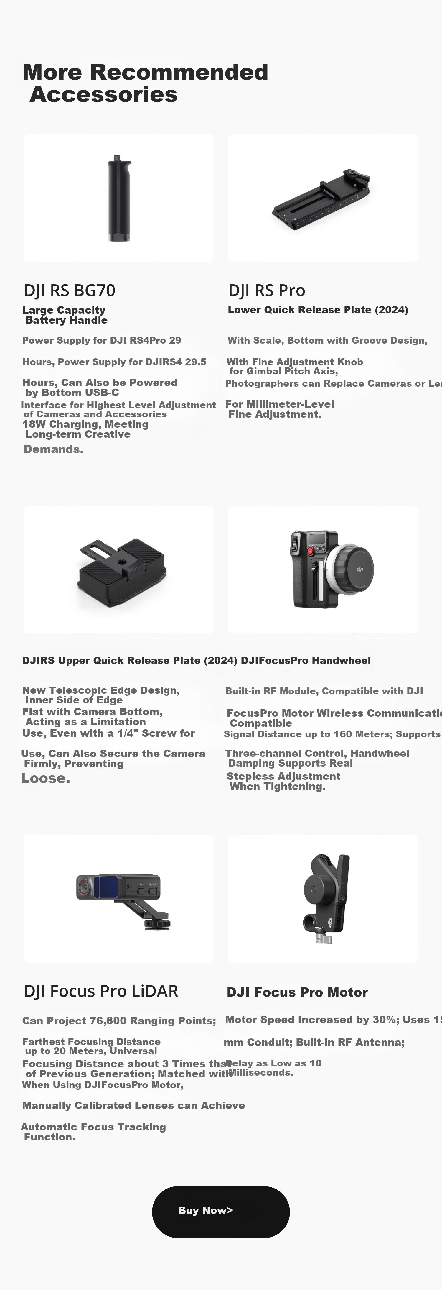 DJI Focus Pro Hand Wheel, DJI Focus Pro Motor/Ronin 4D/Inspire 3 Accessories, DJI Gimbal Stabilizer Accessories 1