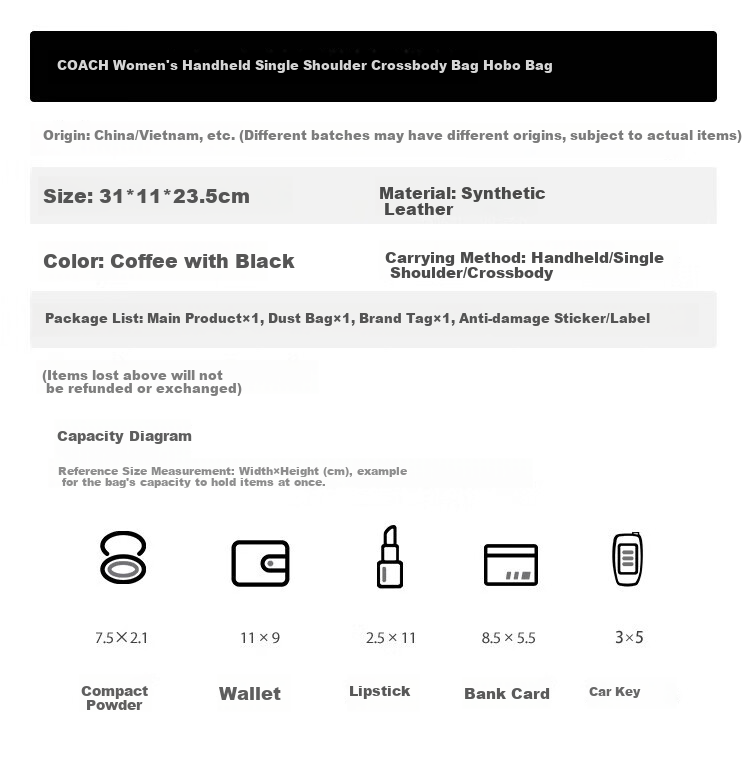 COACH [Brand Direct Supply] Women's LAUREL Medium Shoulder Tote Bag, Coffee And Black Patchwork CV975 Gift 11