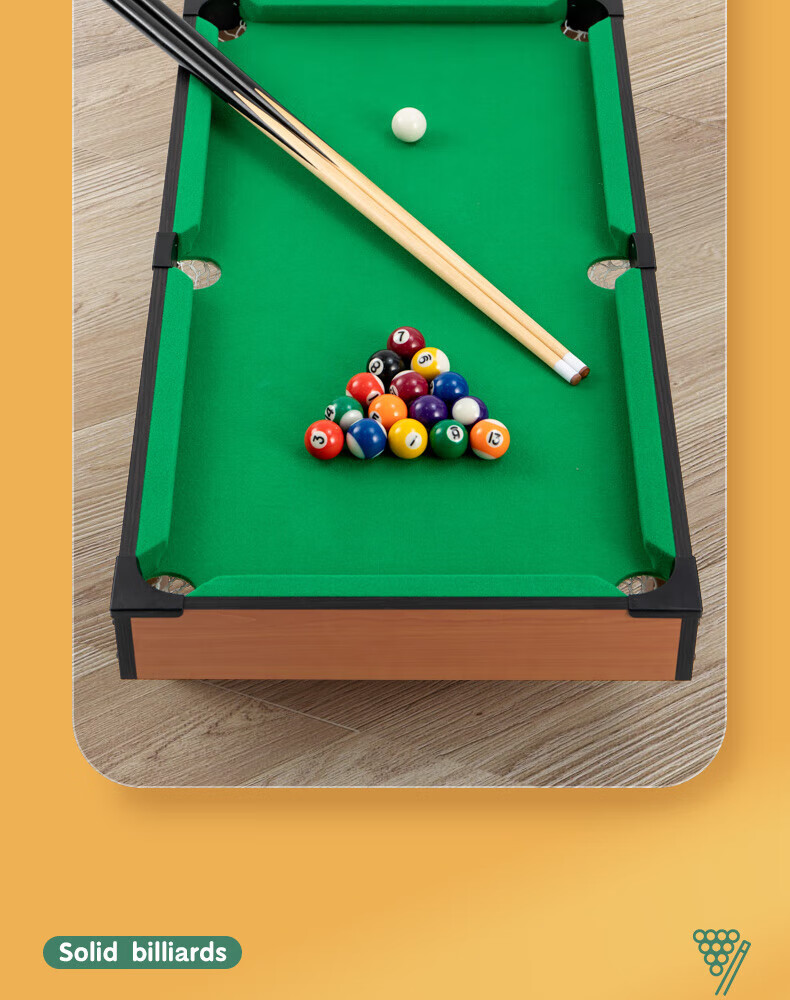 LEAIXIANG Children's Pool Table, Home Billiard Table, Parent-Child Interactive Toy for Ages 3-6 Boys Girls Birthday Gift 3