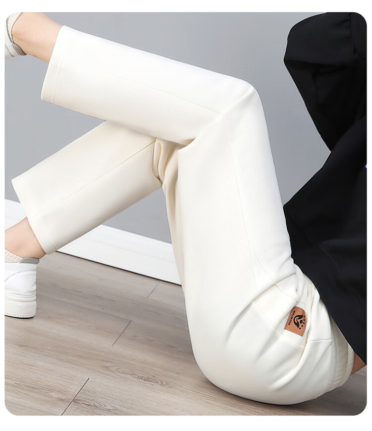 TUCANO Women's Straight-Leg Pants Casual High-Waist Slimming Beige M 16