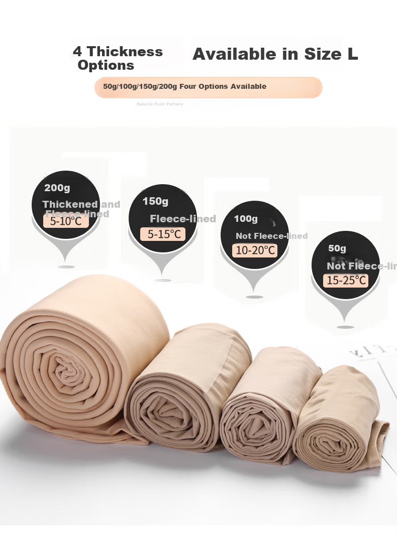 MAOHUO Women's Thigh-High Stockings, Autumn And Winter All-In Pants, Fleece-Lined Thick Leggings, Warm Pants, Wearable Outside, Pantyhose 6