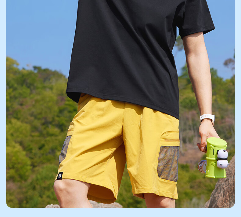 MiiOW Men's Vest 100% Cotton 3 Anti-Black Technology Spring Autumn Short Sleeve Solid Color Cooling Base Shirt 14