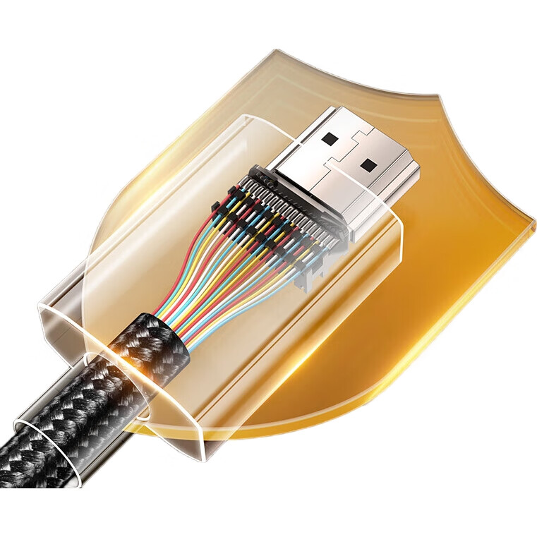 Кабель SAMZHE HDMI 2.1, 8K@60Hz, 4K@240Hz, 1 метр, черный