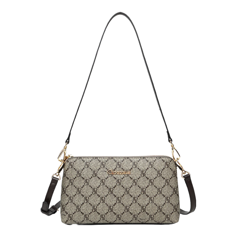 CROCODILE Goddess Festival Vintage Floral Letter Simple Crossbody Women's Handbag, Casual Underarm Bag, Shoulder Bag for Wome