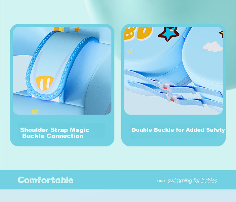 B.Duck Baby Swimming Armpit Float, Newborn Safe And Stable, Anti-Rollover, Anti-Choking, No Inflation Required Life Buoy 7