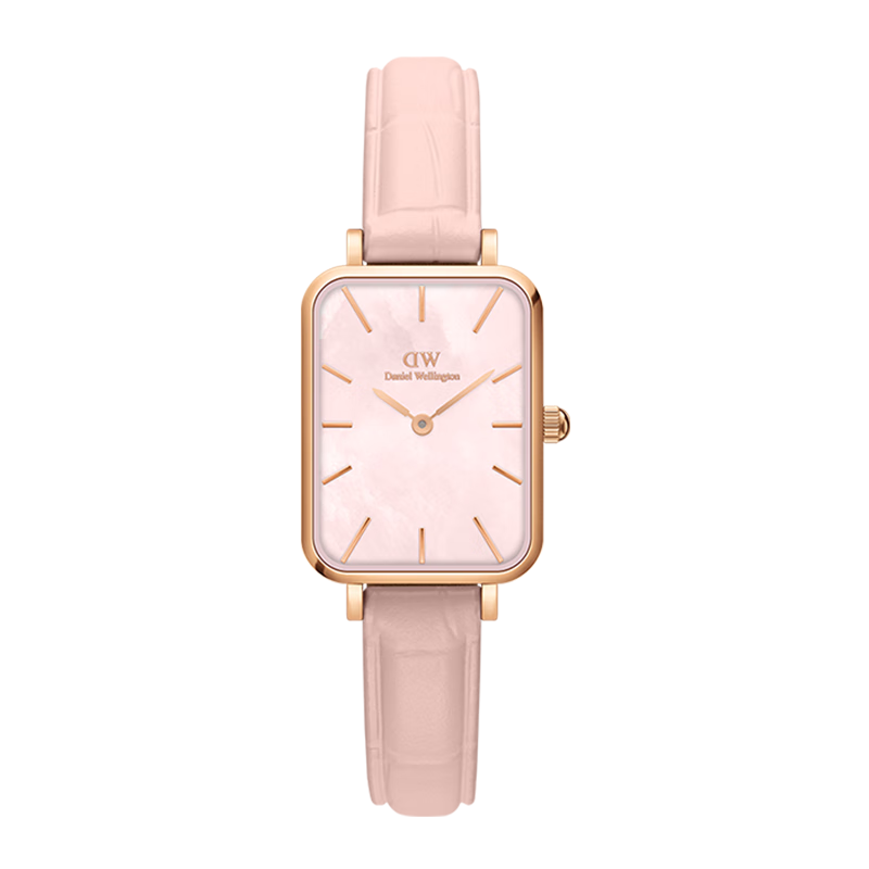 DanielWellington DW Ladies' Watch, Pearl Mother-Of Classic Leather Quartz Wristwatch, Birthday Gift for Girlfriend, DW508