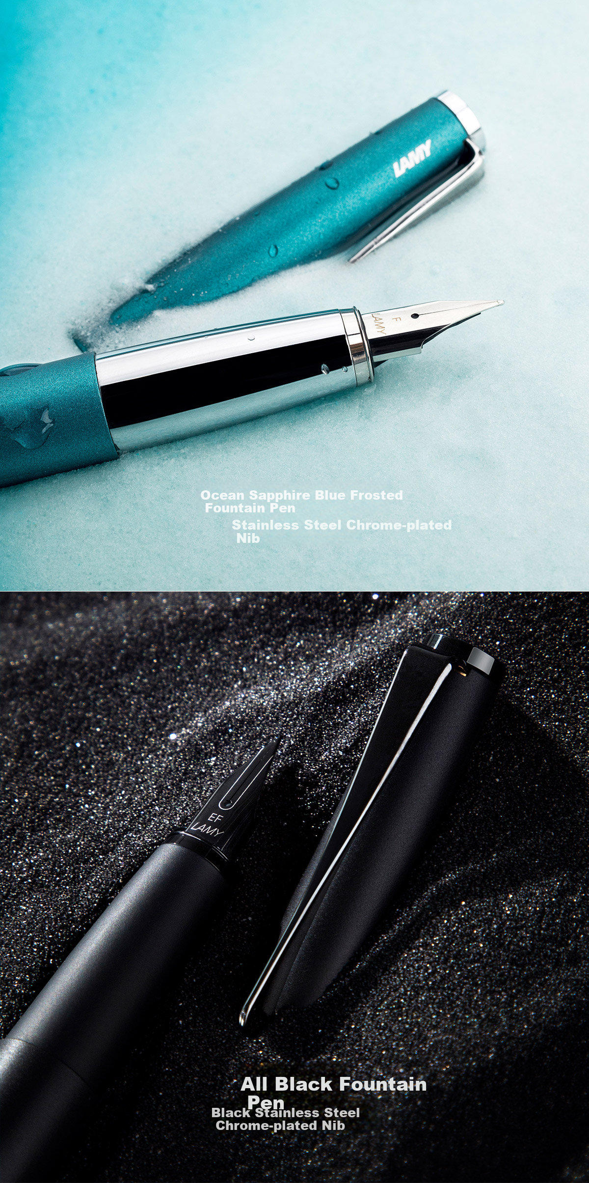 LAMY Fountain Pen, Performance Series Business Writing Office Signature Pen High-End Gift Holiday Gift Niche Gift Black 0.7mm 7