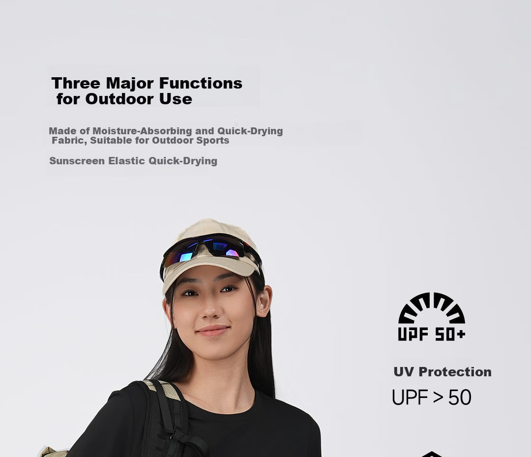 SCALER Quick-Dry T-Shirt Unisex Outdoor Sun Protection UPF50+ Running Crew Neck Long Sleeve Breathable Stretch Top F4216D17 6