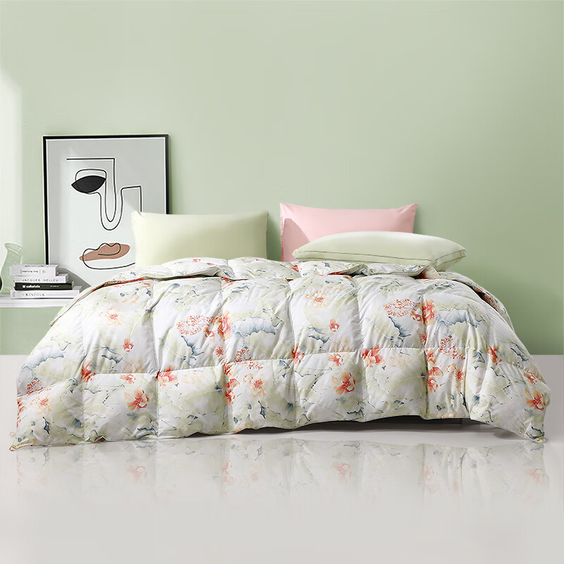 Fuanna Home Textiles 95% White Goose Down Quilt Summer Quilt Approx. 1.35kg 230x229cm