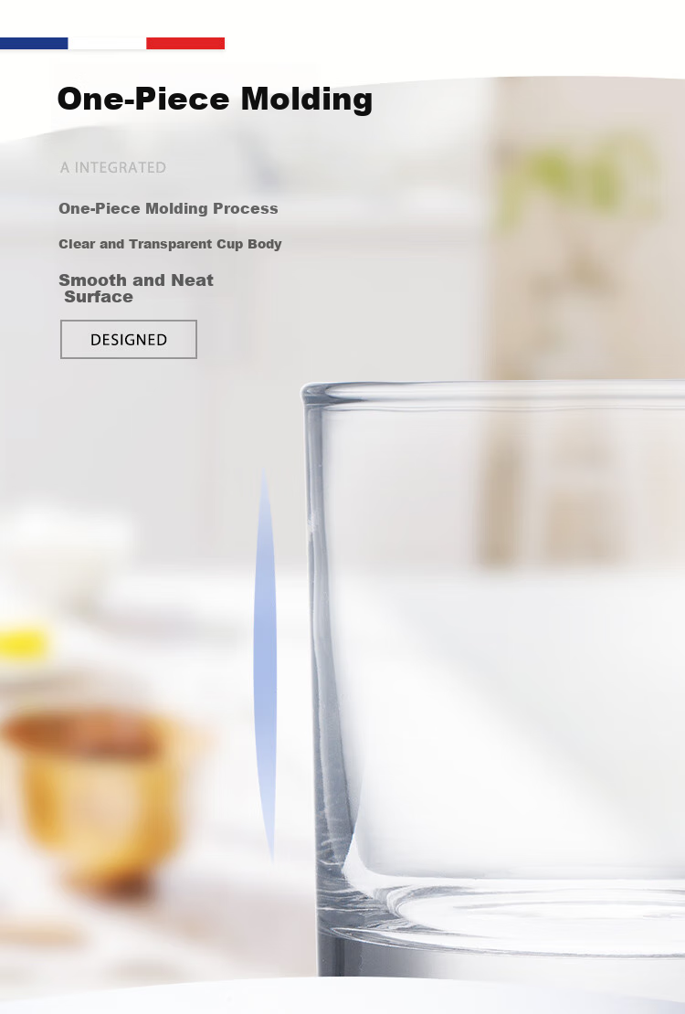 Luminarc Glass Cups Water Glasses for Men And Women, Teacups, Whiskey Glasses, Beer Mugs, Wine Glasses, Milk And Juice Cups, 200ml, Set of 6 1