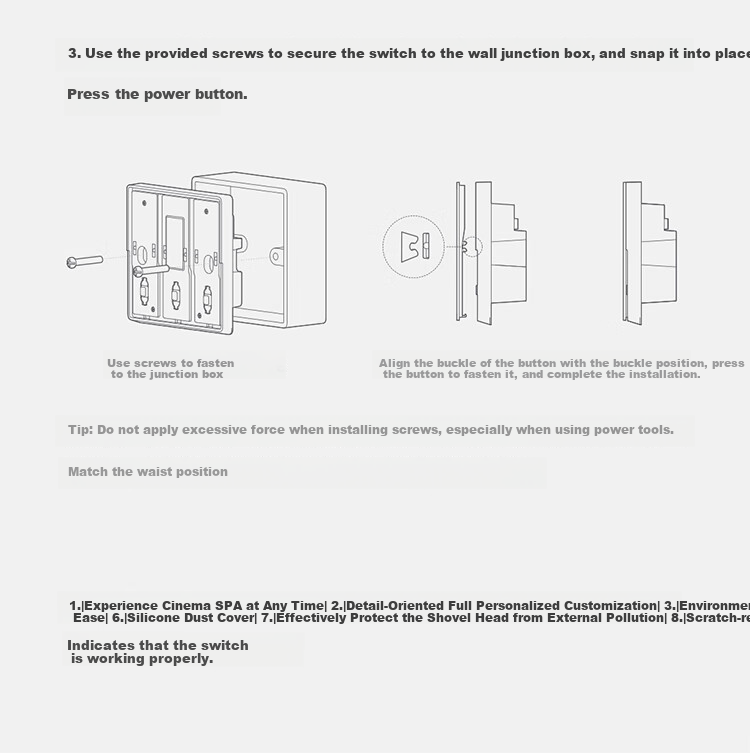 MI Smart Switch (Triple) Integrates with Mijia, Ultra-Long Lifespan, Switch Panel, Requires Gateway 23