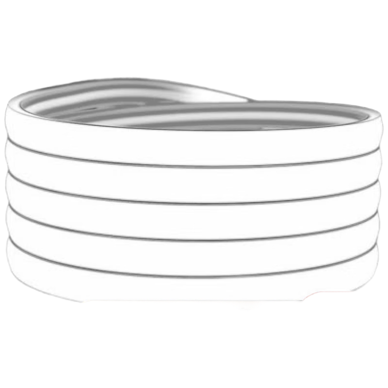 Dexin Ultra-Bright 220V High-Voltage COB Silicone Waterproof LED Strip Light with Adhesive Backing for Indoor and Outdoor Lighting Projects, 100m Roll - White Light